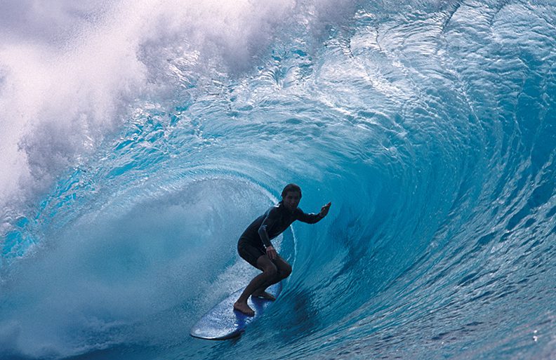surfer in wave