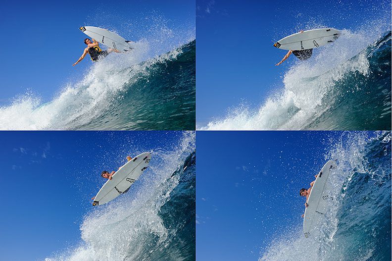 Sequence of Jeremy Johnston  at Rocky Point shot with a 35mm lens