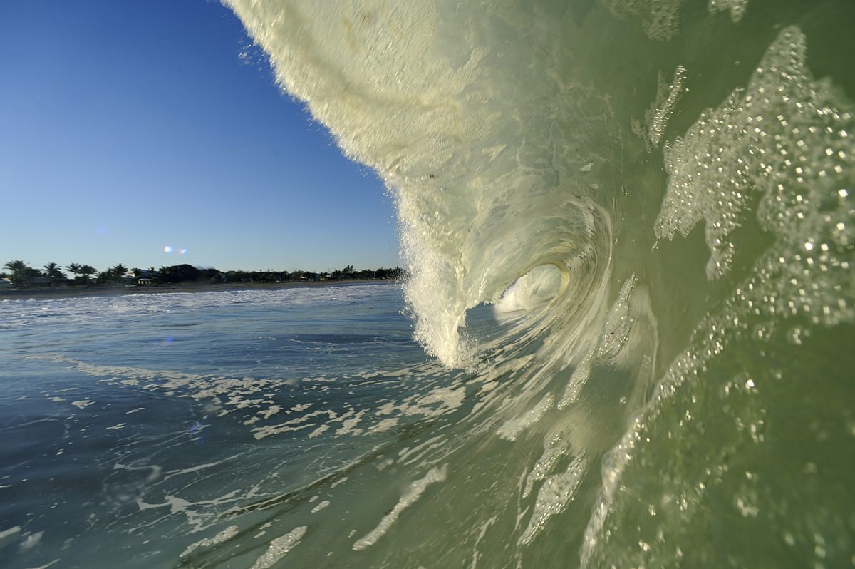 Late afternoon and in-shore barrels